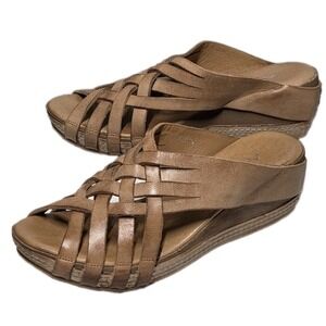 Antelope  Leather Strappy Wedge Platform Slip On Sandals Shoes Women's 39